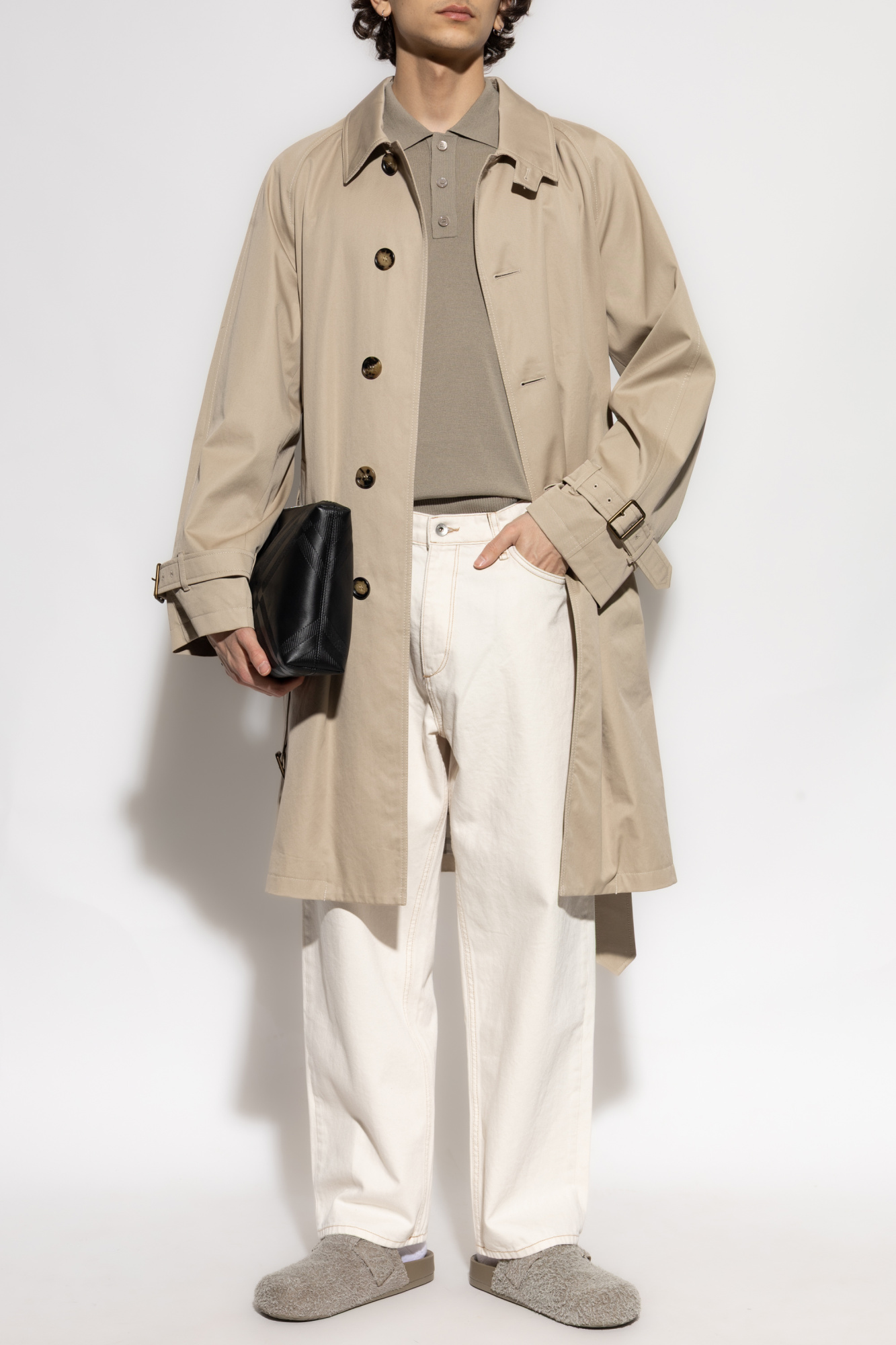 Burberry Cotton trench coat with belt | Men's Clothing | Vitkac